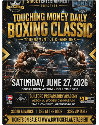 Touching Money Daily Boxing Classic event flyer