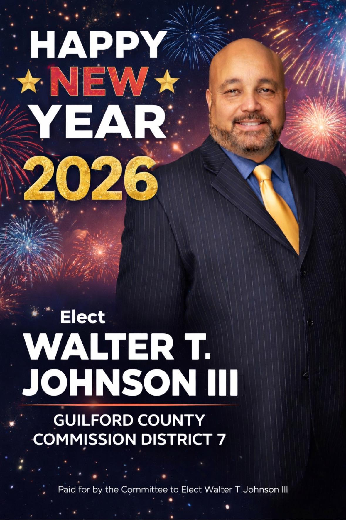Walt 2026 - Walter T. Johnson III for Guilford County Commissioner District 7